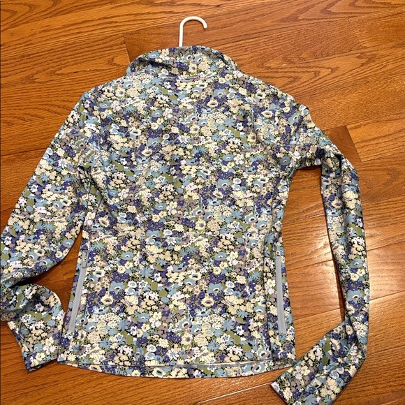 Liberty Blue Floral 1/4 Zip - Picture 4 of 5